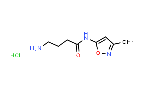 CAS No. 1573548-12-5, 4-Amino-N-(3-methylisoxazol-5-yl)butanamide hydrochloride