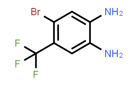 CAS No. 157590-60-8, 4-Bromo-5-(trifluoromethyl)benzene-1,2-diamine