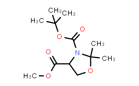 CAS No. 157604-46-1, 3-tert-butyl 4-methyl 2,2-dimethyloxazolidine-3,4-dicarboxylate