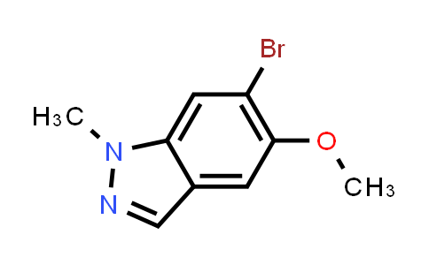CAS No. 1577179-97-5, 6-Bromo-5-methoxy-1-methyl-1H-indazole