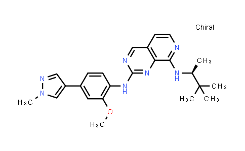 MC527902 | 1578244-34-4 | N8-[(2S)-3,3-dimethylbutan-2-yl]-N2-[2-methoxy-4-(1-methyl-1H-pyrazol-4-yl)phenyl]pyrido[3,4-d]pyrimidine-2,8-diamine