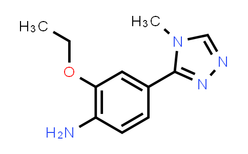 CAS No. 1578247-81-0, 2-Ethoxy-4-(4-methyl-4H-1,2,4-triazol-3-yl)aniline