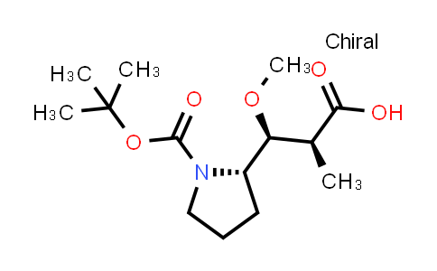 MC527933 | 157967-07-2 | (2S,3S)-3-((S)-1-(tert-butoxycarbonyl)pyrrolidin-2-yl)-3-methoxy-2-methylpropanoic acid