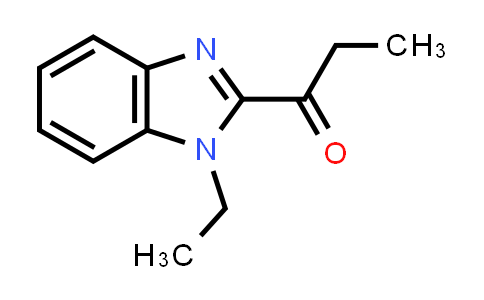 CAS No. 1581245-09-1, 1-(1-Ethyl-1H-1,3-benzodiazol-2-yl)propan-1-one