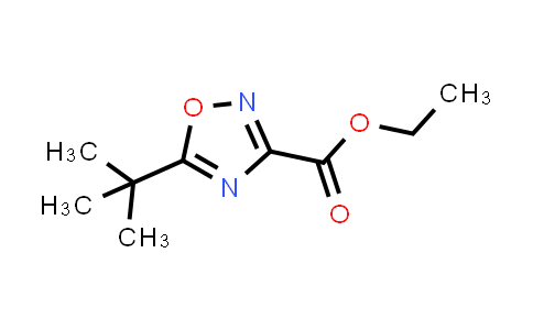 CAS No. 158154-63-3, Ethyl 5-(tert-butyl)-1,2,4-oxadiazole-3-carboxylate