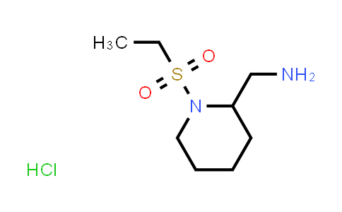 CAS No. 1581629-30-2, (1-(Ethylsulfonyl)piperidin-2-yl)methanamine hydrochloride