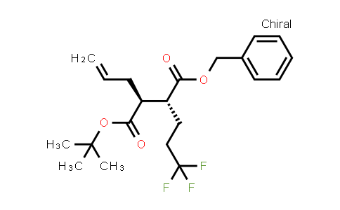 CAS No. 1581734-68-0, Butanedioic acid, 2-(2-propen-1-yl)-3-(3,3,3-trifluoropropyl)-, 1-(1,1-dimethylethyl) 4-(phenylmethyl) ester, (2S,3R)-