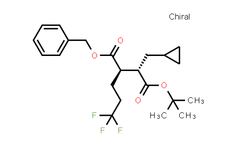CAS No. 1581734-69-1, (2R,3S)-1-benzyl 4-tert-butyl 3-(cyclopropylmethyl)-2-(3,3,3-trifluoropropyl)succinate