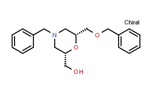 CAS No. 1581750-87-9, ((2S,6R)-4-benzyl-6-(benzyloxymethyl)morpholin-2-yl)methanol