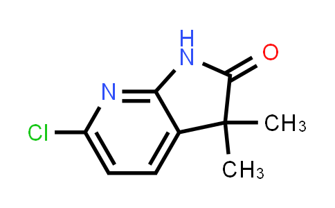 CAS No. 1581754-84-8, 6-Chloro-3,3-dimethyl-1,3-dihydro-2H-pyrrolo[2,3-b]pyridin-2-one