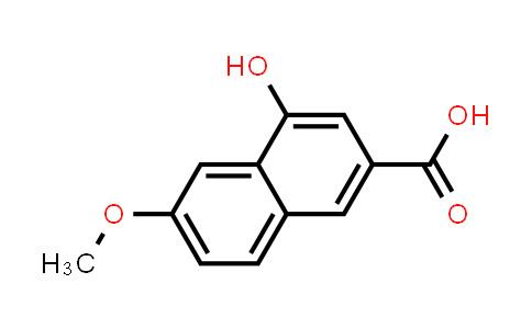 CAS No. 15822-94-3, 2-Naphthalenecarboxylic acid, 4-hydroxy-6-methoxy-