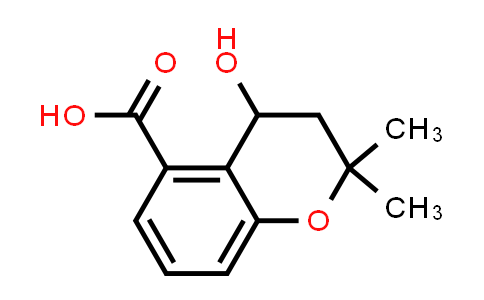 CAS No. 158227-26-0, 3,4-Dihydro-4-hydroxy-2,2-dimethyl-2H-1-benzopyran-5-carboxylic acid