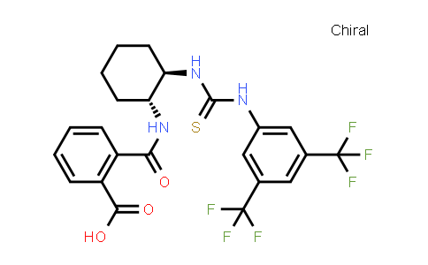 CAS No. 1583256-91-0, 2-(((1R,2R)-2-(3-(3,5-Bis(trifluoromethyl)phenyl)thioureido)cyclohexyl)carbamoyl)benzoic acid