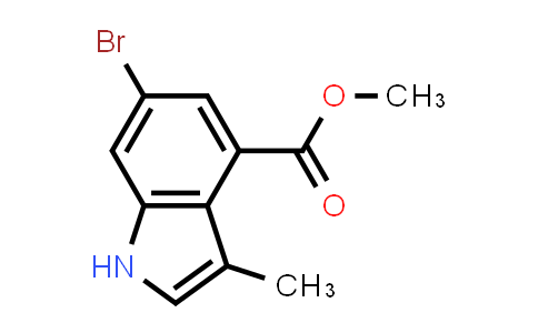 CAS No. 1583272-35-8, Methyl 6-bromo-3-Methyl-1H-indole-4-carboxylate