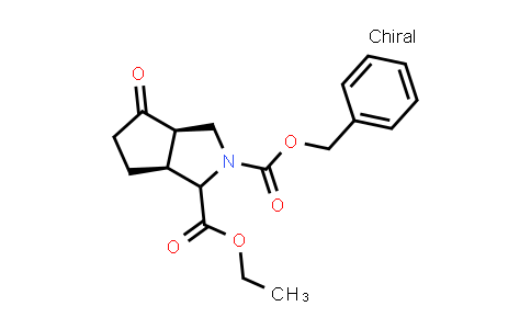 CAS No. 158340-62-6, 2-Benzyl 1-ethyl (3aR,6aS)-4-oxo-octahydrocyclopenta[c]pyrrole-1,2-dicarboxylate