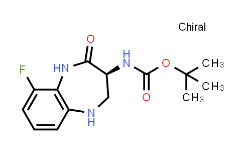CAS No. 1584150-16-2, (S)-tert-Butyl (9-fluoro-2-oxo-2,3,4,5-tetrahydro-1H-benzo[b][1,4]diazepin-3-yl)carbamate