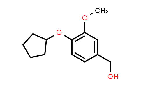 CAS No. 158429-18-6, (4-(Cyclopentyloxy)-3-methoxyphenyl)methanol