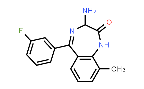 CAS No. 1584632-49-4, 3-Amino-5-(3-fluorophenyl)-9-methyl-2,3-dihydro-1H-1,4-benzodiazepin-2-one