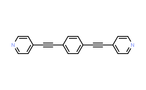 CAS No. 158525-01-0, 1,4-Bis(pyridin-4-ylethynyl)benzene