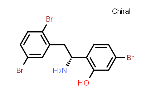 CAS No. 1585969-24-9, (R)-2-(1-amino-2-(2,5-dibromophenyl)ethyl)-5-bromophenol