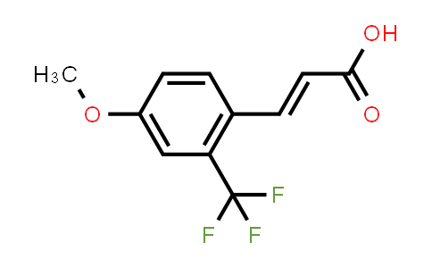 CAS No. 1588508-13-7, (E)-3-(4-Methoxy-2-(trifluoromethyl)phenyl)acrylic acid