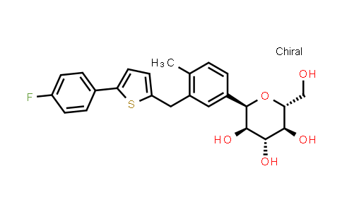 CAS No. 1589590-87-3, (2R,3R,4R,5S,6R)-2-(3-((5-(4-fluorophenyl)thiophen-2-yl)methyl)-4-methylphenyl)-6-(hydroxymethyl)tetrahydro-2H-pyran-3,4,5-triol
