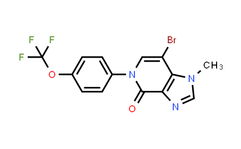 CAS No. 1590410-31-3, 7-Bromo-1-methyl-5-(4-(trifluoromethoxy)phenyl)-1,5-dihydro-4H-Imidazo[4,5-c]pyridin-4-one