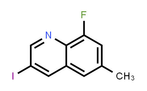 CAS No. 1592298-19-5, 8-Fluoro-3-iodo-6-methylquinoline