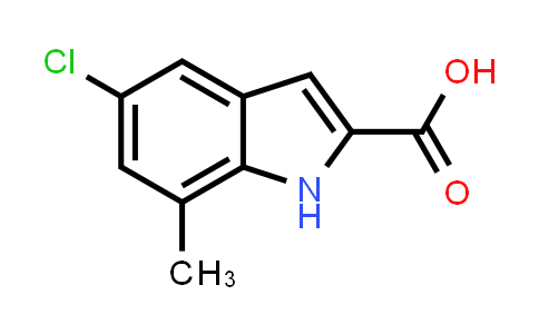 CAS No. 15936-74-0, 5-Chloro-7-methyl-1H-indole-2-carboxylic acid