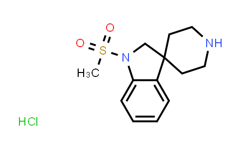 CAS No. 159634-86-3, 1-(Methylsulfonyl)spiro[indoline-3,4'-piperidine] hydrochloride