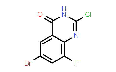 CAS No. 1597156-83-6, 6-Bromo-2-chloro-8-fluoroquinazolin-4(3H)-one