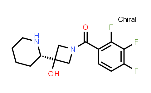 CAS No. 1597407-59-4, 3-[(2S)-piperidin-2-yl]-1-(2,3,4-trifluorobenzoyl)azetidin-3-ol