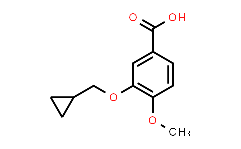CAS No. 159783-28-5, 3-(Cyclopropylmethoxy)-4-methoxybenzoic acid