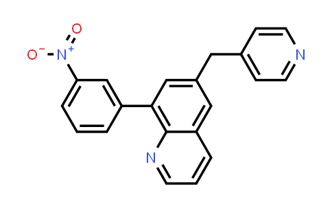 CAS No. 159925-31-2, 8-(3-nitrophenyl)-6-(pyridin-4-ylmethyl)quinoline