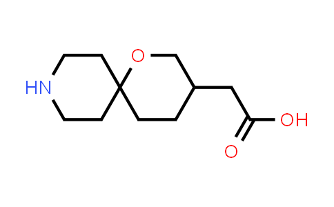CAS No. 1599479-21-6, 2-(1-Oxa-9-azaspiro[5.5]undecan-3-yl)acetic acid