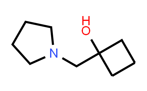 CAS No. 1600125-71-0, 1-[(Pyrrolidin-1-yl)methyl]cyclobutan-1-ol