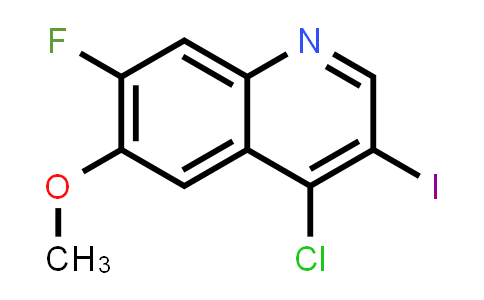 CAS No. 1602859-53-9, 4-chloro-7-fluoro-3-iodo-6-methoxyquinoline