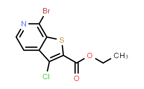 CAS No. 1603136-57-7, Ethyl 7-bromo-3-chlorothieno[2,3-c]pyridine-2-carboxylate