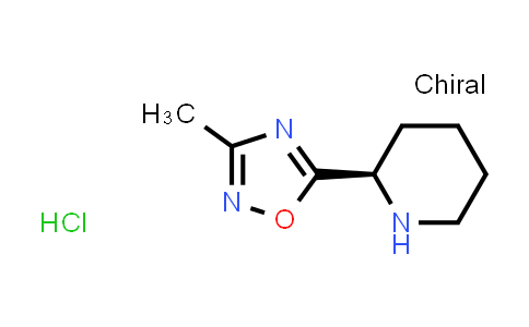 CAS No. 1604285-69-9, (2R)-2-(3-methyl-1,2,4-oxadiazol-5-yl)piperidine hydrochloride