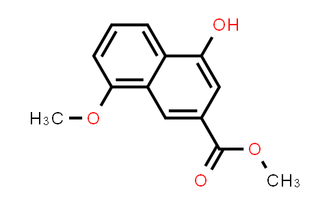 CAS No. 16059-76-0, 2-Naphthalenecarboxylic acid, 4-hydroxy-8-methoxy-, methyl ester