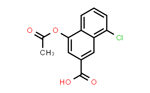 CAS No. 16059-78-2, 2-Naphthalenecarboxylic acid, 4-(acetyloxy)-8-chloro-