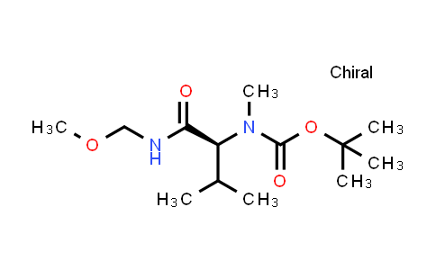CAS No. 160711-20-6, Carbamic acid, [(1S)-1-[(methoxymethylamino)carbonyl]-2-methylpropyl]methyl-, 1,1-dimethylethyl ester