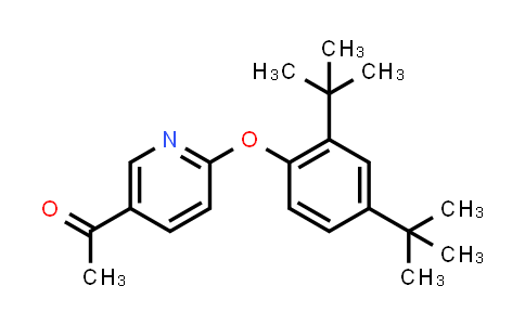 CAS No. 1607436-56-5, 5-Acetyl-2-(2,4-di-tert-butylphenoxy) pyridine