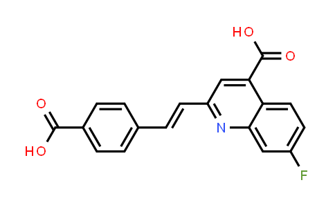 CAS No. 1607704-62-0, (E)-2-(4-Carboxystyryl)-7-fluoroquinoline-4-carboxylic acid