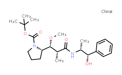 160800-65-7 | (S)-tert-butyl 2-((1R,2R)-3-(((1S,2R)-1-hydroxy-1-phenylpropan-2-yl)amino)-1-methoxy-2-methyl-3-oxopropyl)pyrrolidine-1-carboxylate