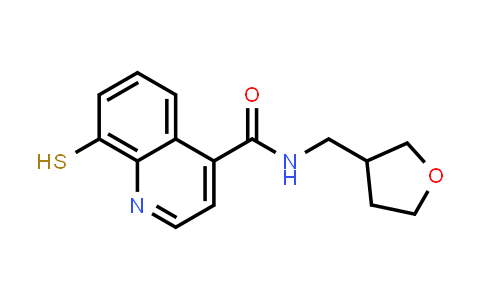CAS No. 1608085-26-2, 8-mercapto-N-((tetrahydrofuran-3-yl)methyl)quinoline-4-carboxamide