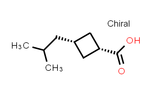 CAS No. 1608141-91-8, cis-3-Isobutylcyclobutane carboxylic acid