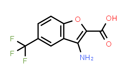 CAS No. 1609354-00-8, 2-Benzofurancarboxylic acid, 3-amino-5-(trifluoromethyl)-