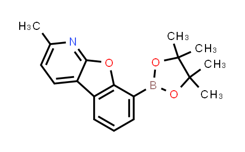 CAS No. 1609374-04-0, 2-Methyl-8-(4,4,5,5-tetramethyl-1,3,2-dioxaborolan-2-yl)benzofuro[2,3-b]pyridine