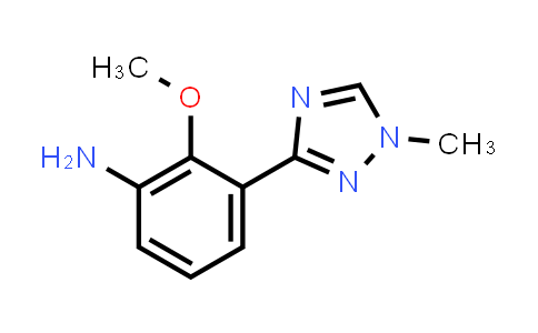 CAS No. 1609394-10-6, 2-Methoxy-3-(1-methyl-1H-1,2,4-triazol-3-yl)aniline